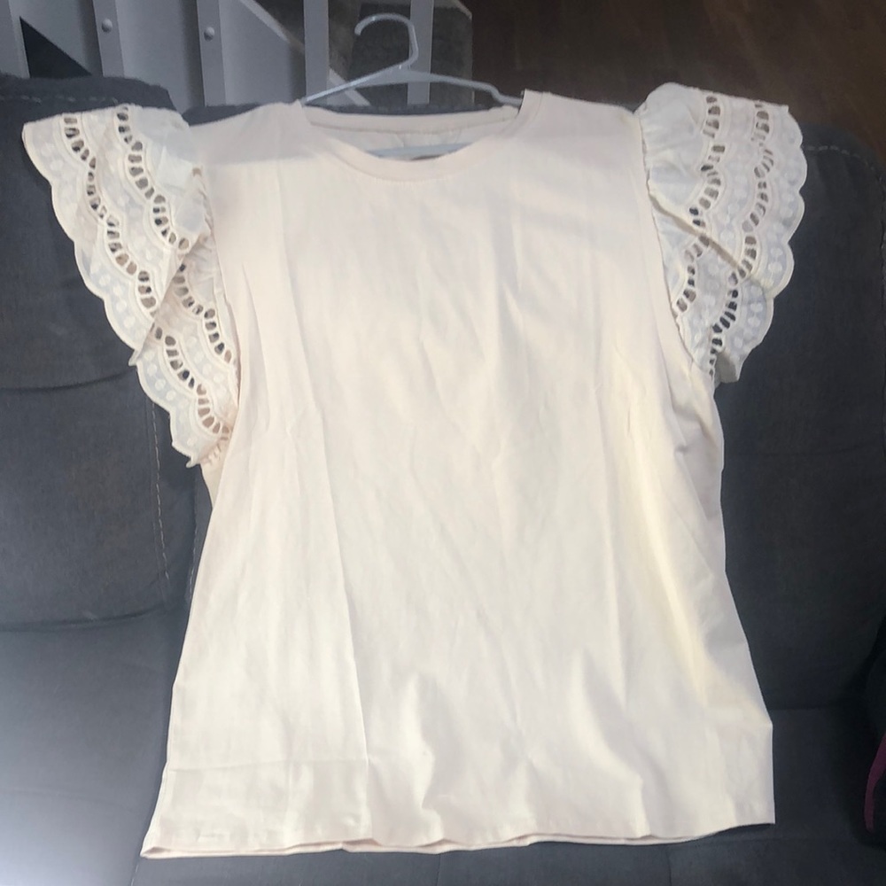 Gorgeous XL Cream Top!  NWOT